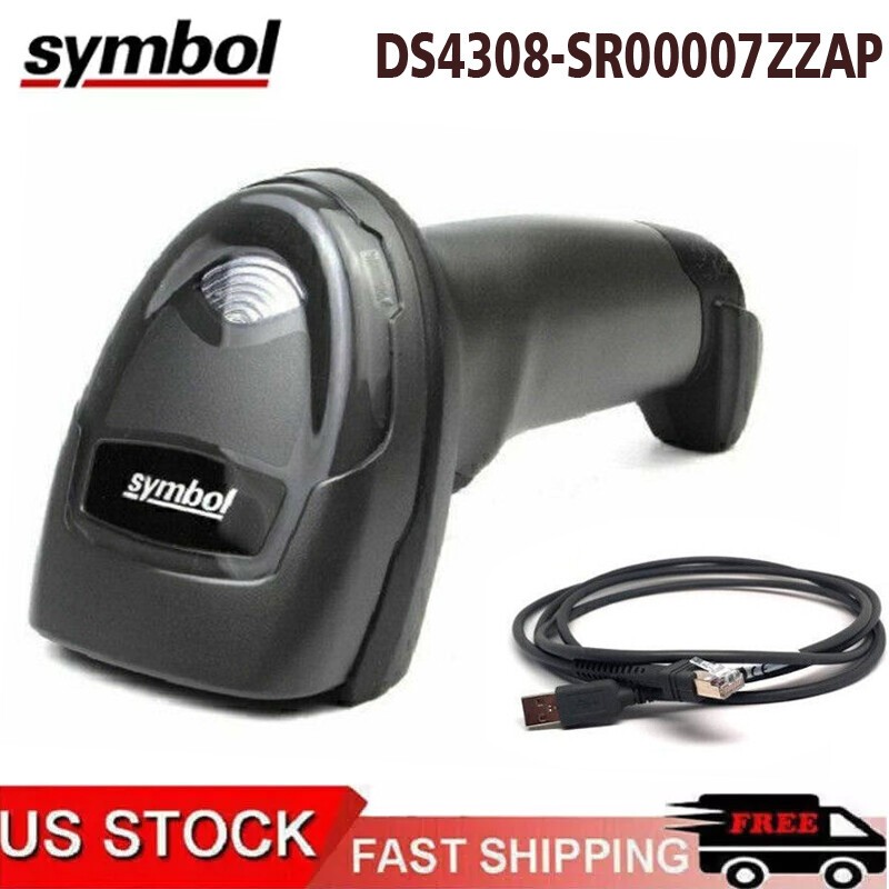 Symbol DS4308-SR00007ZZAP Corded 1D 2D Standard Barcode Scanner Reader for POS