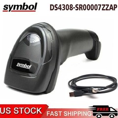 Symbol DS4308-SR00007ZZAP Corded 1D 2D Standard Barcode Scanner Reader for POS