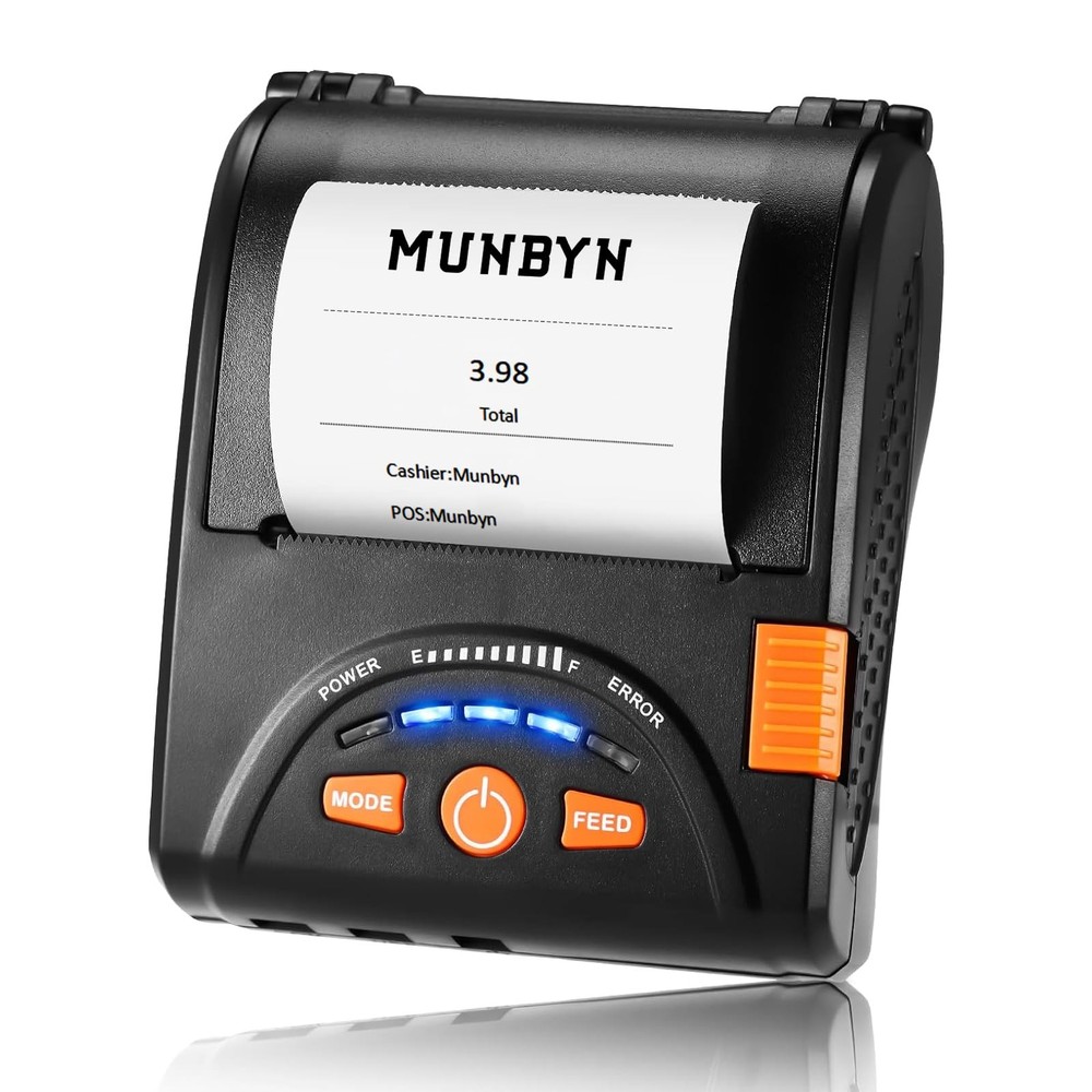 Bluetooth Receipt Printer, 58mm Mini Wireless POS Thermal Printer for Restaur…