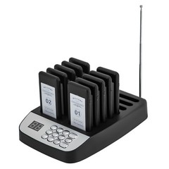 Restaurant Wireless Guest Paging System 10 Beepers Queuing Calling Pager Food