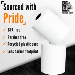 Thermal Tiger Thermal Receipt Paper 3-1/8″ x 230′ White 50 Rolls