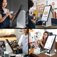 Self Service Kiosk POS Stand – CTA POS Kiosk with CPU & Printer Compartments for