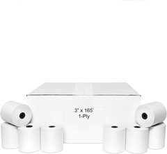 1-Ply Bond Printer Paper Roll 50 Rolls