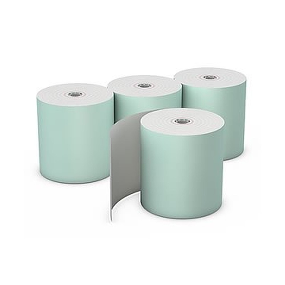 AmerCare 3 1/8 Inches x 230 Feet Green Thermal Register Rolls with 7/16 Inch …