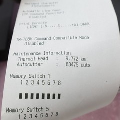 Lot-2 Epson TM-T70II M296A Thermal Label Printer Unit Only T5