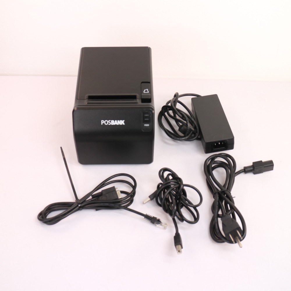 Posbank A11 Prime Point of Sale Thermal Receipt Printer Black Used with Charger
