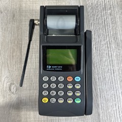 Lipman NURIT 3010 Wireless POS Credit Card Terminal w Case Charger Powers On