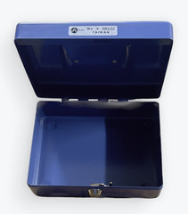 Acme Cash Box with Individual Lock – Solid Steel – 7″ x 5-7/8″ x 3-1/8″