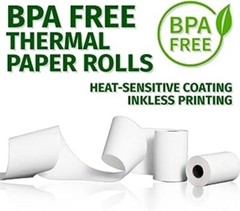 ( 50 GSM coreless ) 3 1/8 x 230-50 Rolls Thermal Paper Rolls Premium Quality USA