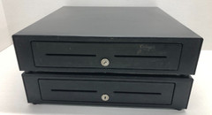 2 Touch Dynamic CD-BL-2000 Steel Cash Drawers Untested AS IS for Parts NO KEYS