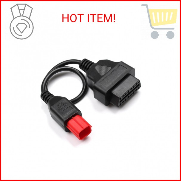 YRDGRG Euro5 Adapter 6 Pin Motorrad Bike Diagnose OBD Motorcycle 6pin to OBD2 So
