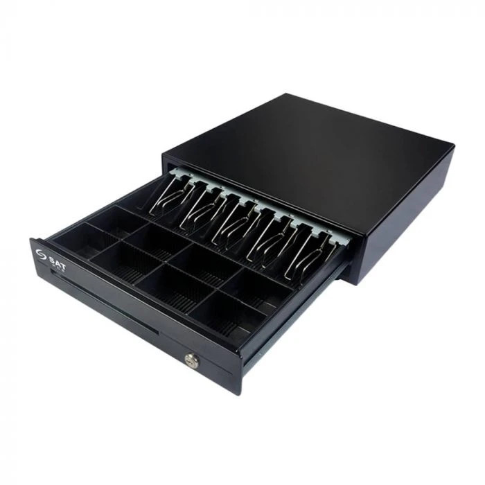 BRAND NEW SAT 119X PCS Cash Drawer Black, 8 Coin/5 Bill Slots, Lock & Key