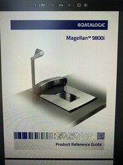 Magellan 9800i (9806) Grocery Scanner Scale + Top Down Reader + Cable + Manual