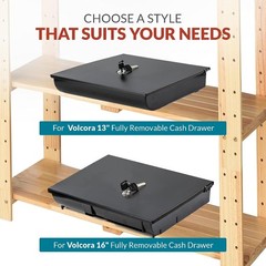 Locking Cash Drawer Tray – 4 Bill & 5 Coin Organizer (11.7″ x 10.3″)