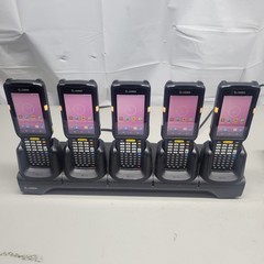 Lot of 5 – Zebra MC330K Android Scanners w/ BATTERIES and Charging Base