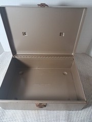 Vtg. Rockaway Metal Products Corp Cash Metal Lock Box, Inwood New York, No KEY