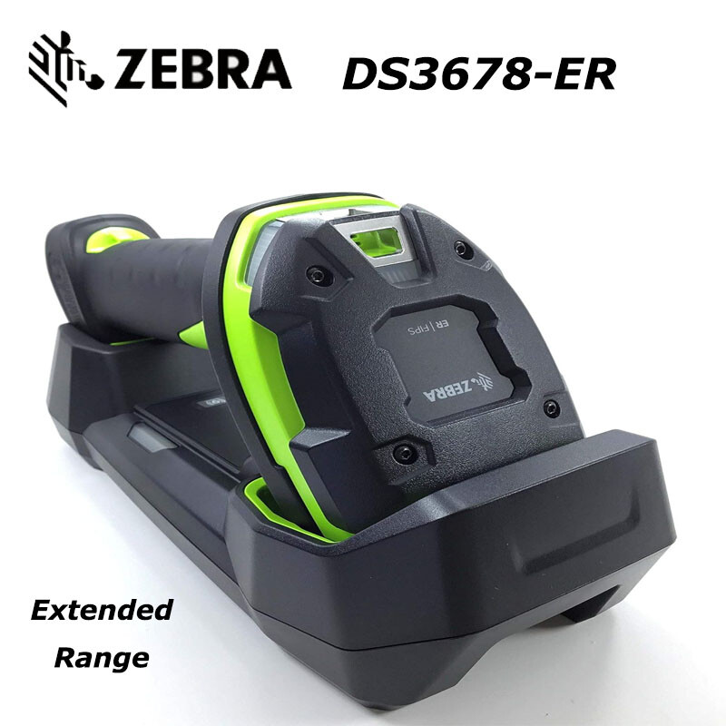 Zebra DS3678-ER (Extended Range)Linear Imager Kit/Cordless 2D/1D Barcode Scanner