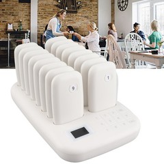Wireless Calling System 16 Pagers 546yd Transmission 2 Working Modes Touch TUIW