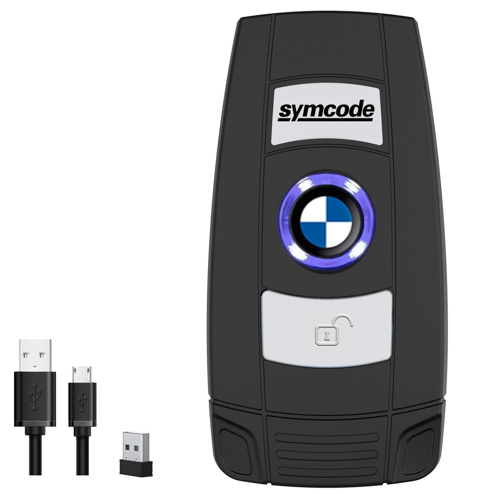 Bluetooth Barcode Scanner 1D Laser Wireless 3in1 BT USB Wired 2.4G Reader