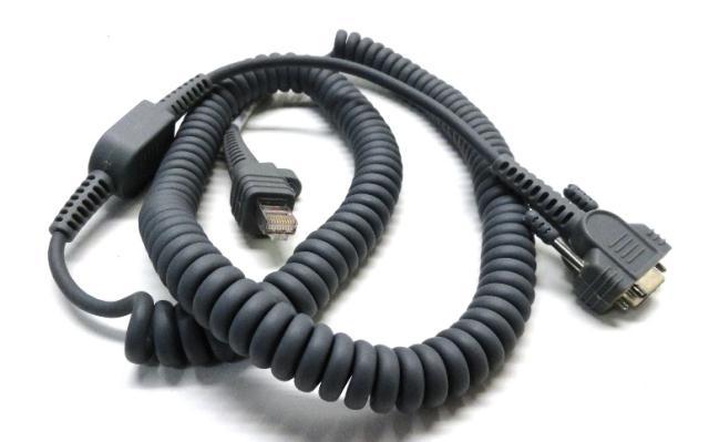 NEW Intermec 236-198-001 RS232 Coiled Serial Scanner Cable 12′ (3.6M) SR61T