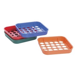 4 PCS ColorCoded Coin Sorter Trays Durable Plastic Pennies To Quarters