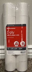 Office Depot Bond Paper Rolls 1 Ply 12 Count 2.25 X 130′ New