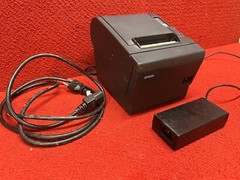 Used Epson Thermal POS Receipt Printer #M129C TM-88IIIP W/ Power Cable Good Cond