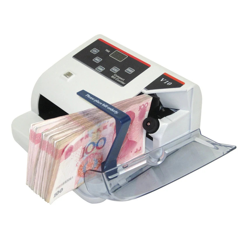 V10 Portable Money Counter Multi-Currency Cash Banknote Money Bill Counter Count