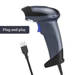 2D M5S Wired USB 2.0 QR Code Barcode Scanner Reader Handheld Gun With Stand