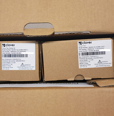 Clover POS Flex C403 Handheld Credit Card Terminal & K400U Receipt Printer – NEW