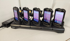✅SET OF 5 Zebra TC56 Android Barcode Scanners +Cradle +New Cases & Handles!🔥⭐