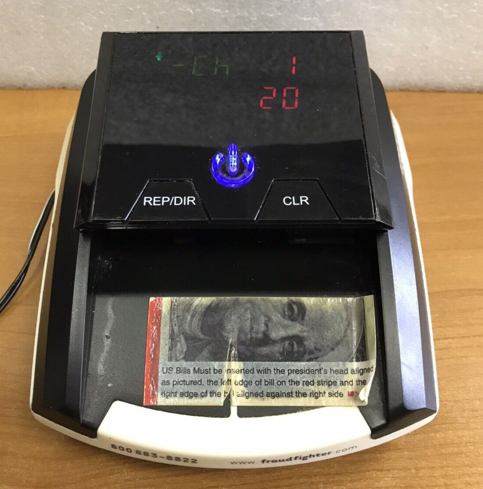 UVertich Fraud Fighter CT-550 Money Bill Checker – Parts or Repair READ