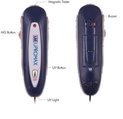 2 in 1 Mini Portable Counterfeit Money Detector Dollar US Euro GBP Fake Currency
