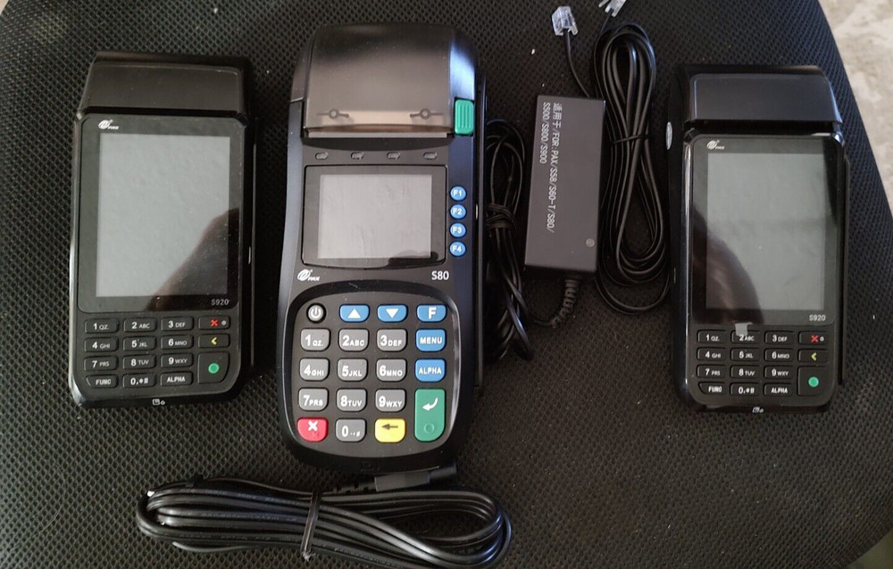Lot 2 NEW PAX S920 & 1 S80 Mobile POS Credit Card Terminals Bluetooth Wireless