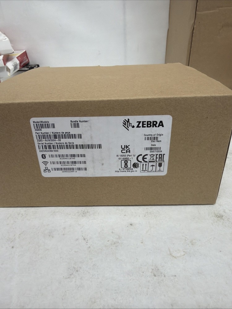 ZEBRA ZQ63-AUWA000-DZ ZQ630 LABEL DIRECT THERMAL MOBILE PRINTER