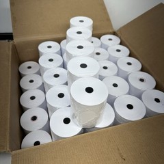 Bulk Bond Paper Rolls, 3 Inch 1 Ply 165, Pack Of 50, New Good Quality Bond Paper