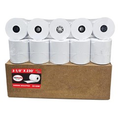 55 GSM Thermal Paper Receipt Rolls 80mm 70m 10 Rolls 3 1/8 inch Fits AL Cash