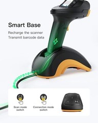 Inateck Bluetooth Barcode Scanner, 2D 1D Wireless Handheld Scanner QR Code
