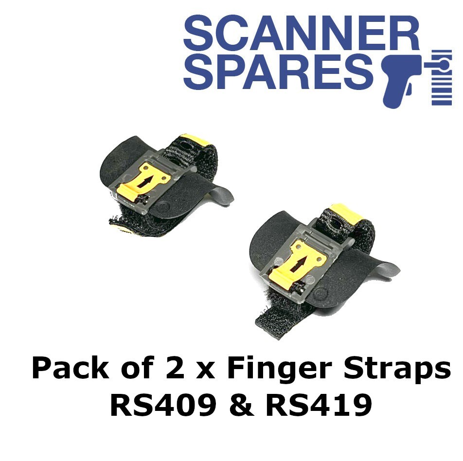 Pack of 2 x Finger Straps for Symbol Motorola RS409 & RS419 Finger Scanner
