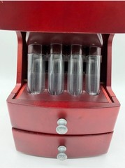 MAGNIF Deluxe Coin Sorter Wood CLASSIC CHERRY Box Lid Tubes Drawers