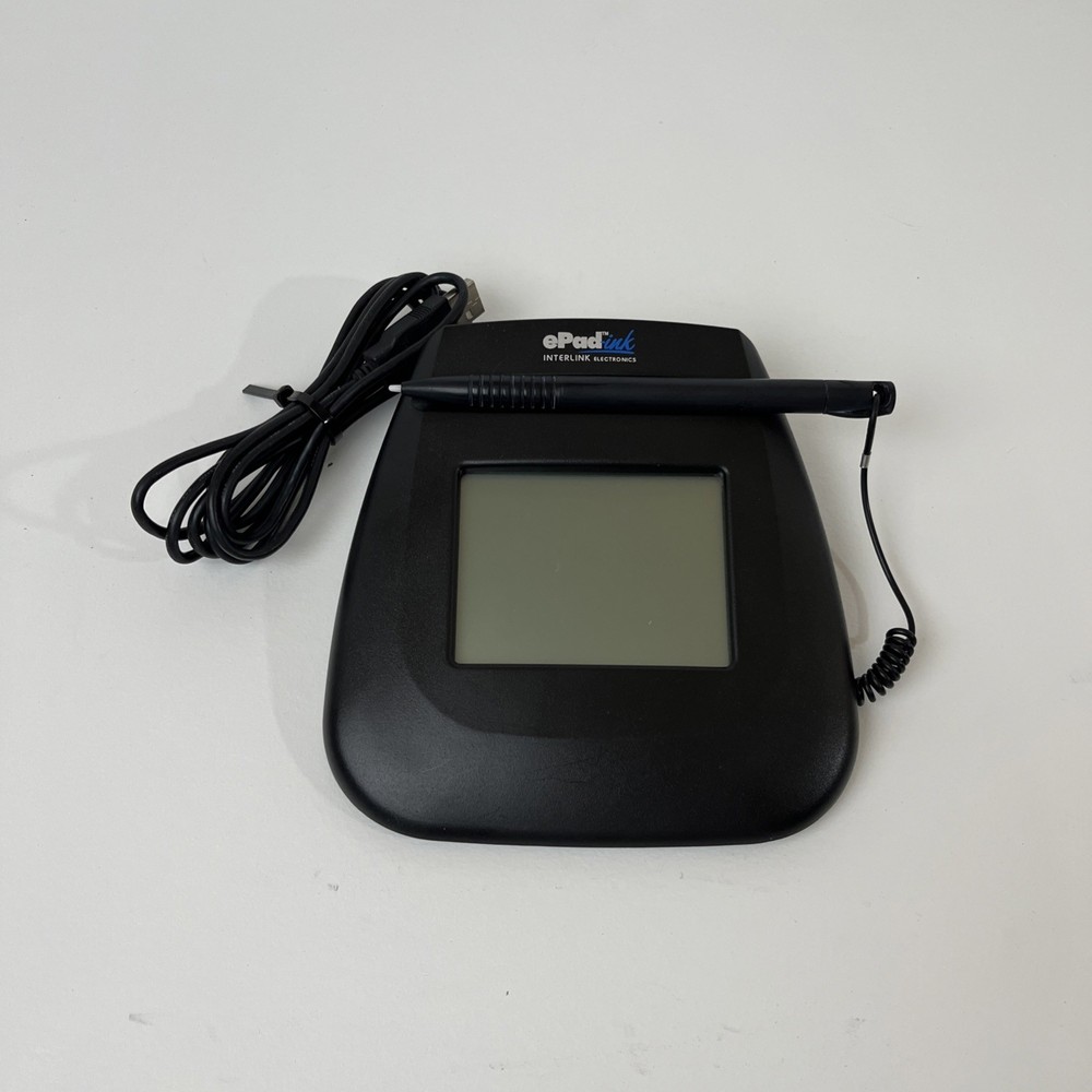 ePad-ink USB Electronic Signature Capture Pad W/Pen Excellent Condition