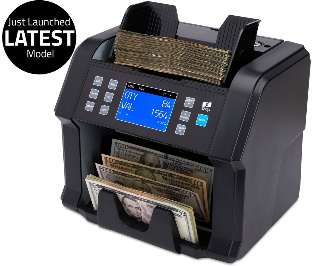 Mixed Denomination Bill Counter Machine Cash Money Currency Counting Detector