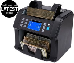 Mixed Denomination Bill Counter Machine Cash Money Currency Counting Detector