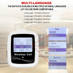 NEW Restaurant Wireless Call Paging System 15 Waterproof Call Buttons 1 Receiver