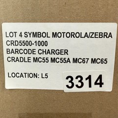 Lot of 4 Symbol Motorola Zebra CRD5500-1000 Barcode Charger Cradle MC55 MC55A