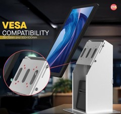 Self Service POS Kiosk Stand w/CPU & Printer for 33lb Displays White