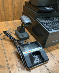 NCR Real POS 7616 w/ Monitor Keyboard Printer Scanner Card Reader Cash Drawer #2