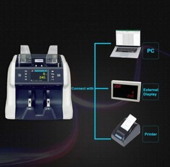Ribao BC-40 Mixed Money Counter Bill Counter Value Counter (USD-CAD-MXN-EURO)