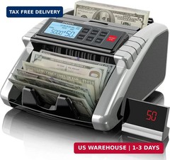 Aneken Money Counter Machine with Value Count, Dollar, Euro UV/MG/IR/DD/DBL/HLF/
