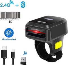 Wireless Bluetooth Barcode Scanner with Bluetooth & 2.4GHz Wireless & Wired C…